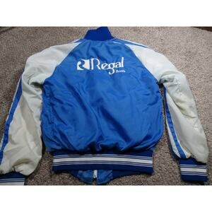 Vintage 80s Holloway Regal Boats Bomber Jacket - Made in USA - Men's S